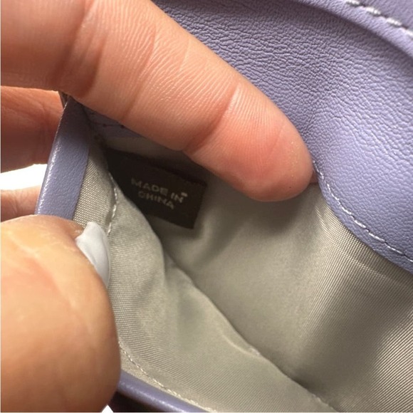 COACH Signature Patent Leather / Canvas Card holder - Picture 5 of 7